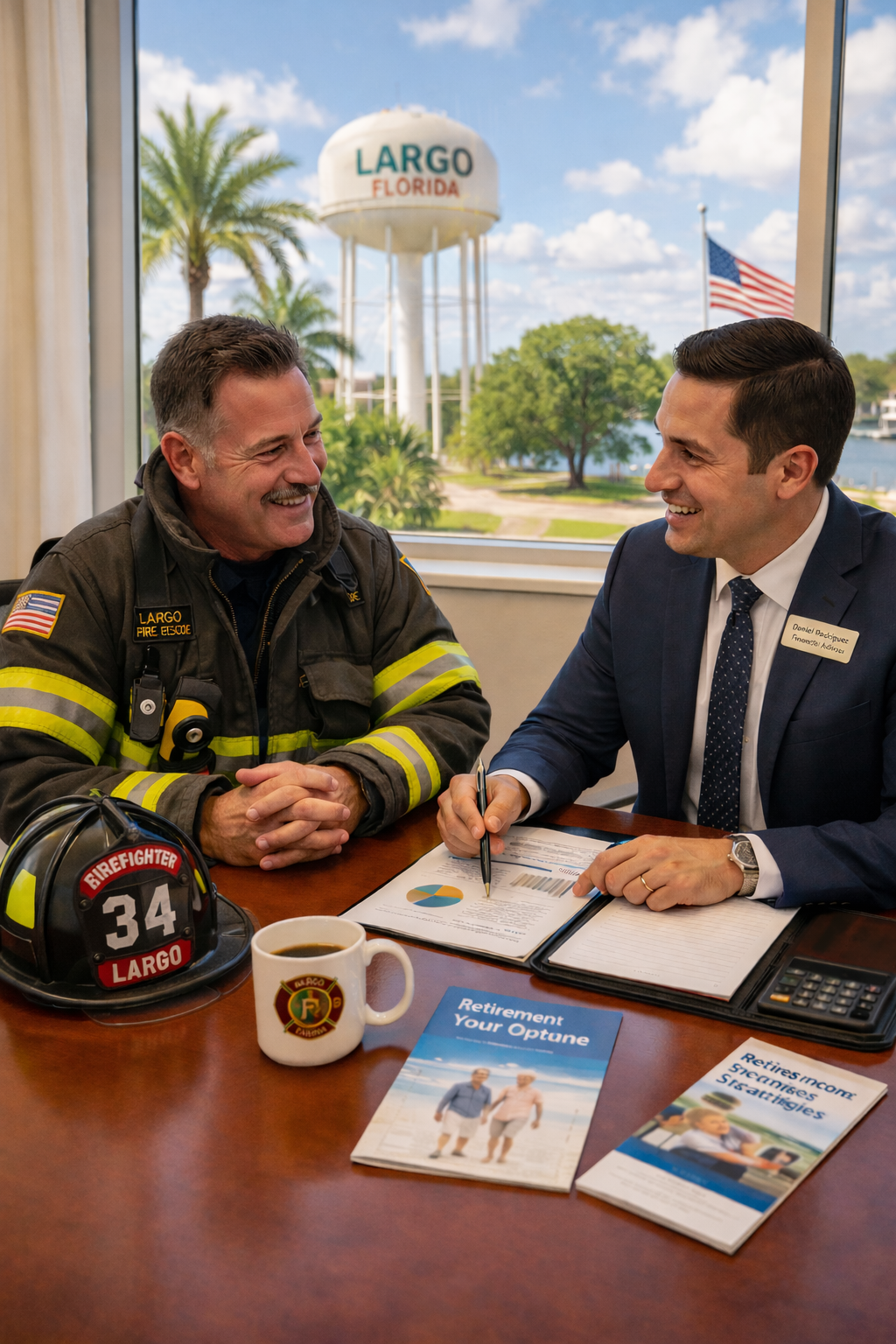 Firefighter in uniform